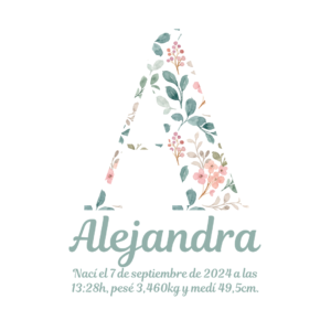 Inicial de flores #34