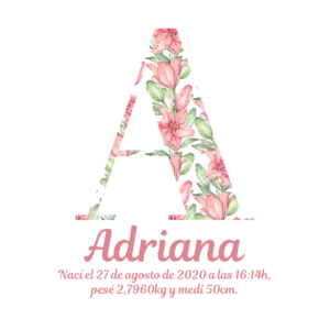 Inicial de flores #23