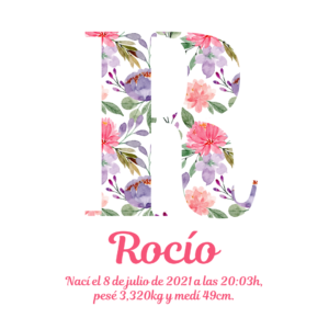 Inicial de flores #21